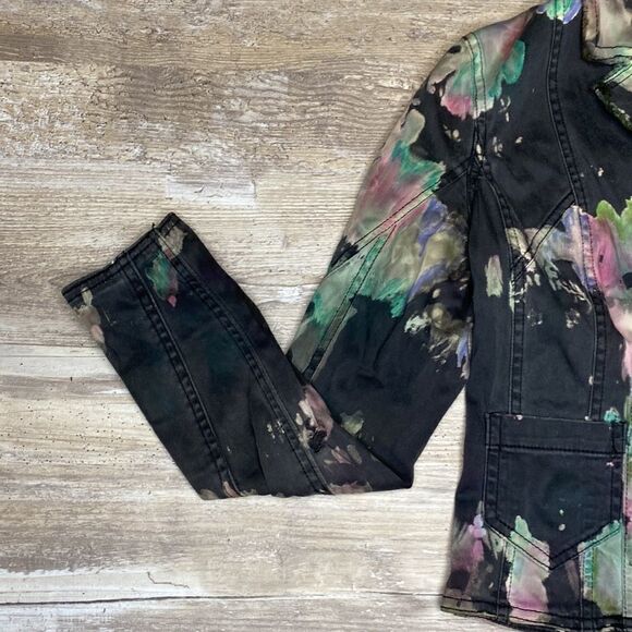 H&M Jean Jacket Distressed Women’s Sz Extra Small - Picture 4 of 5